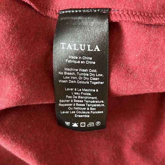 NWT Aritzia Talula lambeth dress code in heather mars red - size XS - Picture 5 of 6